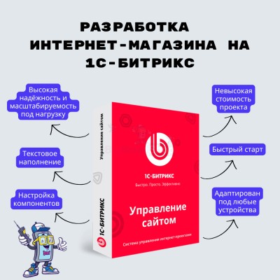 Разработка интернет-магазина на 1С-Битрикс - купить в Цветном